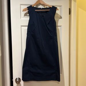 Limited Navy Cotton Sleeveless Dress